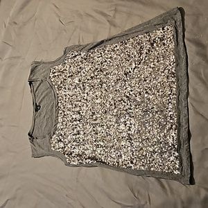 ANN TAYLOR Women's Tank w/ Sparkly Sequins